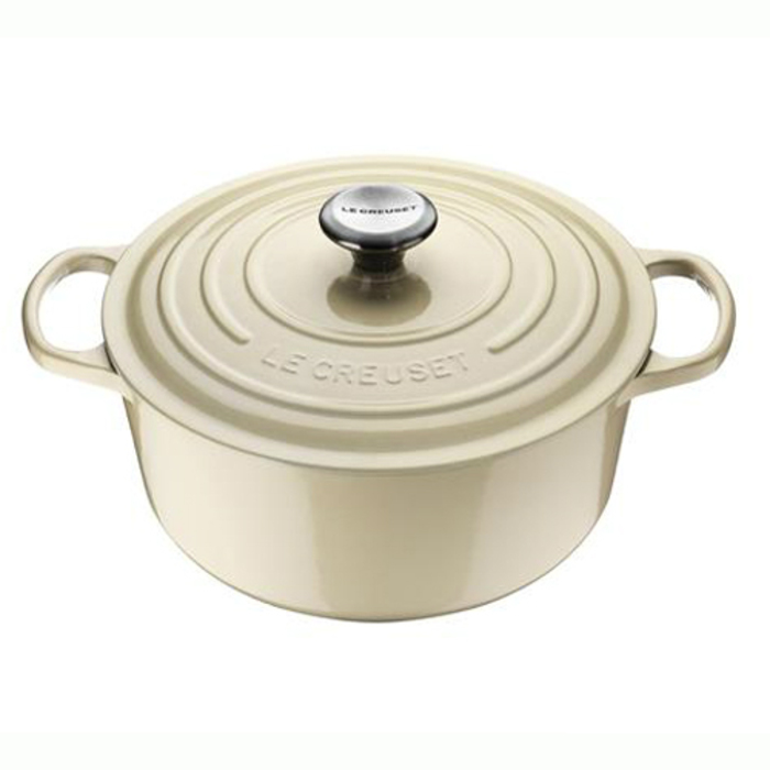 Каструля / жаровня з кришкою 18 см, перловий Le Creuset