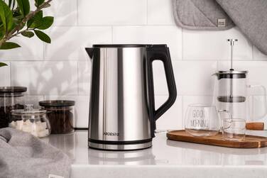 ARDESTO Електрочайник Steel Collection 1.5л, подвійні стінки, сріблястий