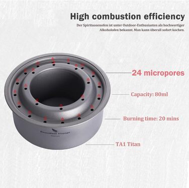 Титановая дровяная печь Boundless Voyage