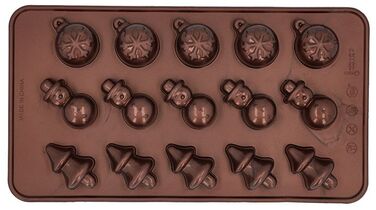 Форма для приготування шоколадних цукерок в різдвяному стилі, 2 шт, 11,5 х 21 см, Weihnachten RBV Birkmann