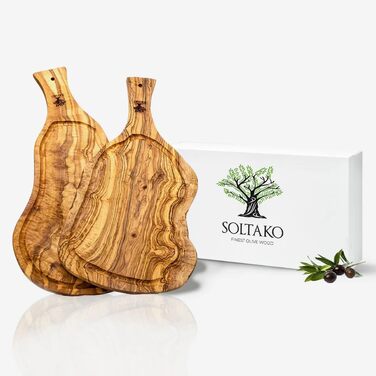 Набір дошки для оливкового дерева 2 шт 40 х 17 см SOLTAKO
