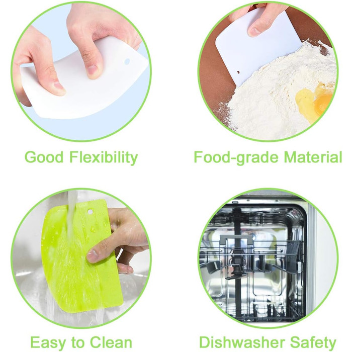 Набір скребків для тіста 3 шт Vicloon