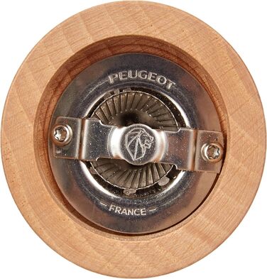 Ручний млин для перцю Peugeot Bali Fonte, класичне регулювання помелу, висота чавун, 35402 (8 см, зв'язка з соляним млином 8 см, чорний)