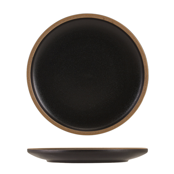 Тарілка 23 см, Kava Black Stoneware, GenWare