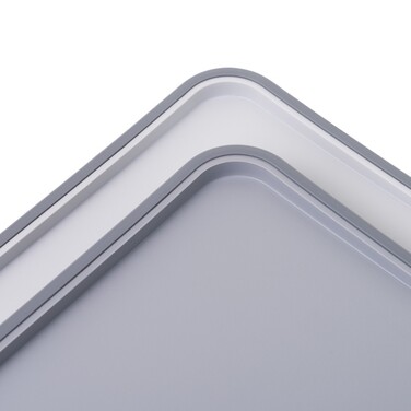 Набір з 2-х обробних дощок Fissman 34х28 см, колір СІРИЙ пластик, ТПР (8057)