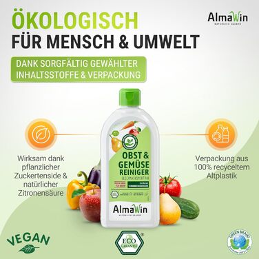 Засоби для миття овочів та фруктів 500 мл AlmaWin