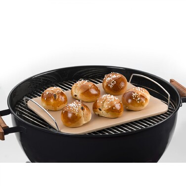 Камінь для піци з ручками прямокутний 30 x 38 см Inspiration Kaiser