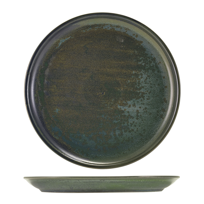 Тарілка 27.5 см, зелена, Terra Porcelain Aqua Green, GenWare