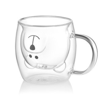 ARDESTO Набір чашок з ручками і подвійними стінками Animals, 250мл, 2шт, боросилікатне скло, прозорий