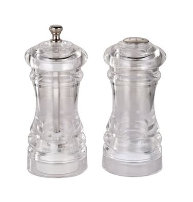 GIPFEL Млин для перцю і сільниця ANEMONE 4,5х12 см (акрил,  керамічний подрібнювач, алюміній) 9120 GIPFEL