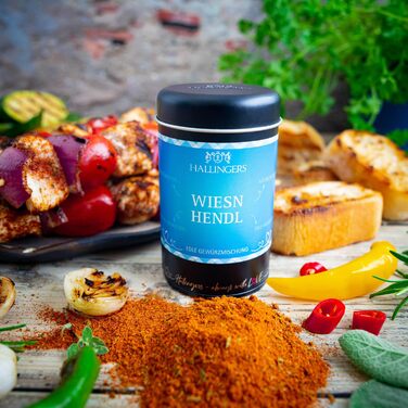 Класичний набір спецій Hallingers - 1 - Подарунковий набір спецій ручної роботи, 12 спецій з усього світу (Набір) - Літній подарунок та ідеальний подарунок для барбекю Подарунок для нового дому з вітаннями та дружбою Класичні спеції., 12 спецій (73603) (B