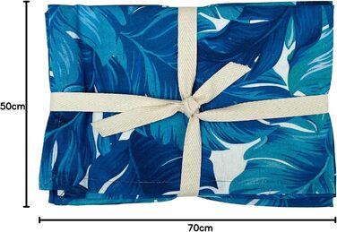 Різдвяні кухонні рушники Ragged Rose, бавовняні (один розмір, сині)