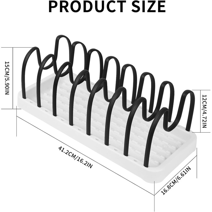 Тримач для кришок каструль, тарілок та дощок обробних QJKEJI