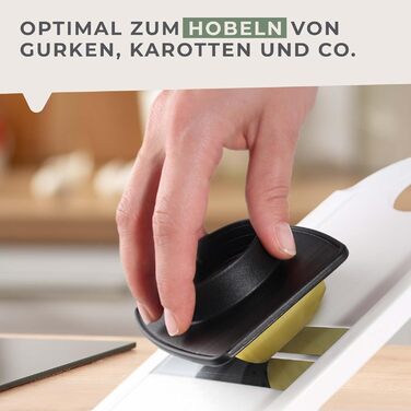 Овощерезка с держателем для остатков, белая Fackelmann