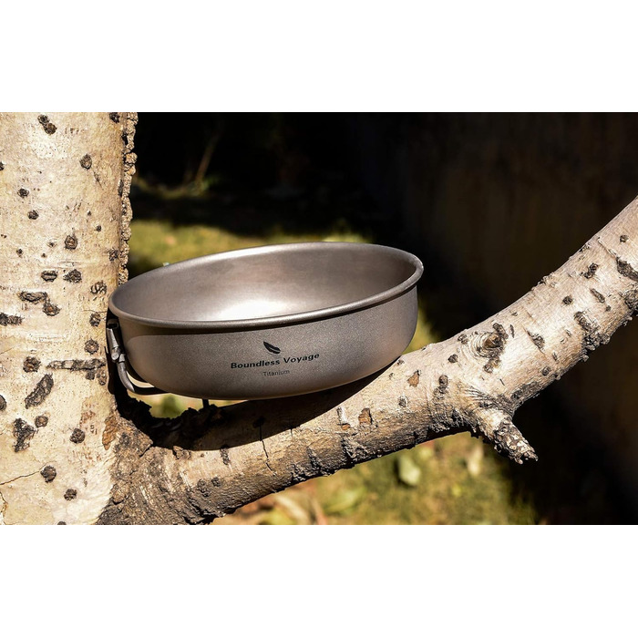 Титанова сковорода зі складною ручкою для кемпінгу Boundless Voyage