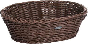 Багатоцільовий кошик, підходить для готелів і громадського харчування, овальний, приблизно 32 x 23 x 7 см, коричневий Saleen