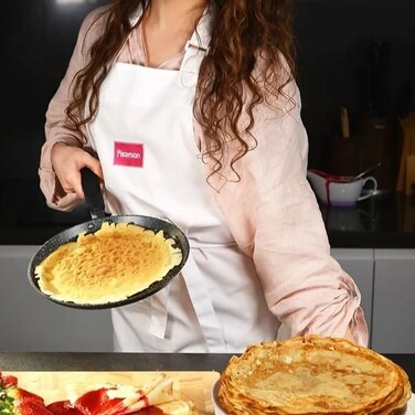 Сковорідка для млинців Fissman FIORE 22 см алюмюміній з антипригарним покриттям (14291)