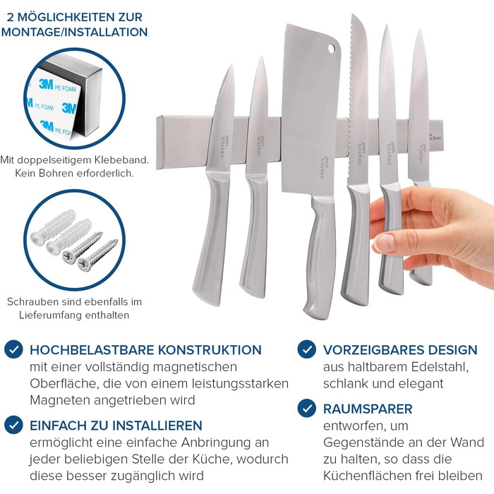 Магнітний тримач ножа joeji's Kitchen