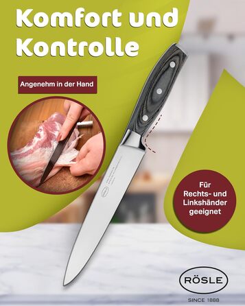 Ніж для м`яса 18 см Wolfgrey Rosle