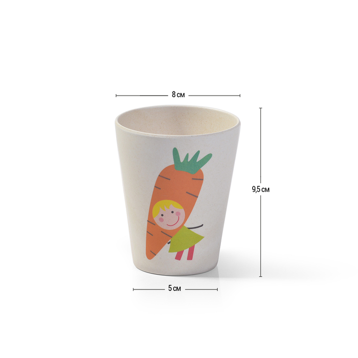 Дитяча склянка Fissman 'МОРКВА' 300 мл (8367)