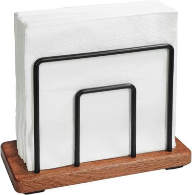 Тримач для серветок з металу та дерева Hosmore