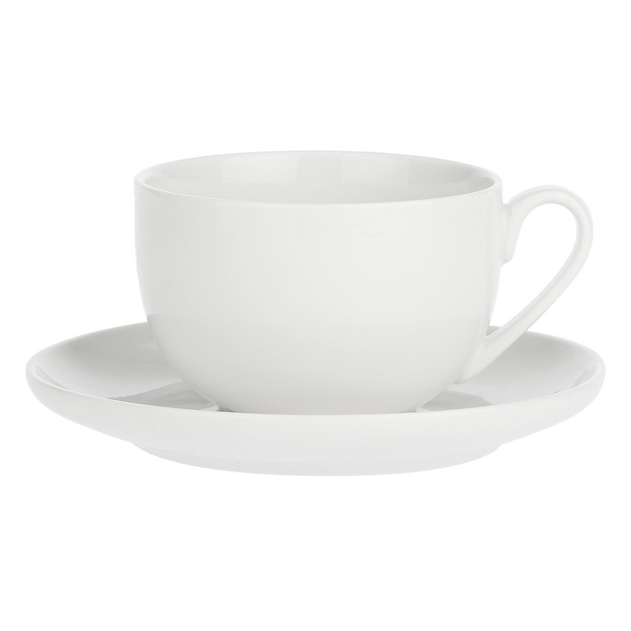 Чашка велика з блюдцем La Porcellana Bianca CORTE, порцеляна, 450 мл