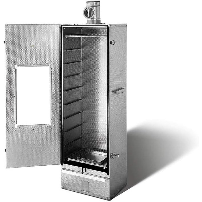 Ізольована коптильня з оглядовим вікном 33 х 39 х 120 см SMOKI Räuchertechnik