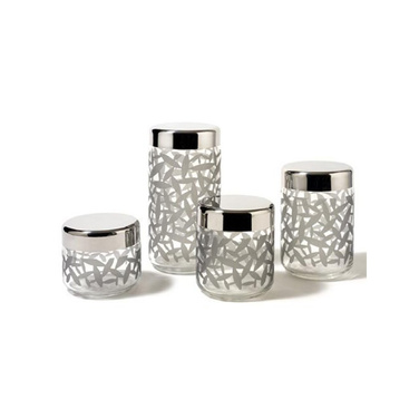 Ємність для зберігання 750 мл металік / прозора Cactus Alessi