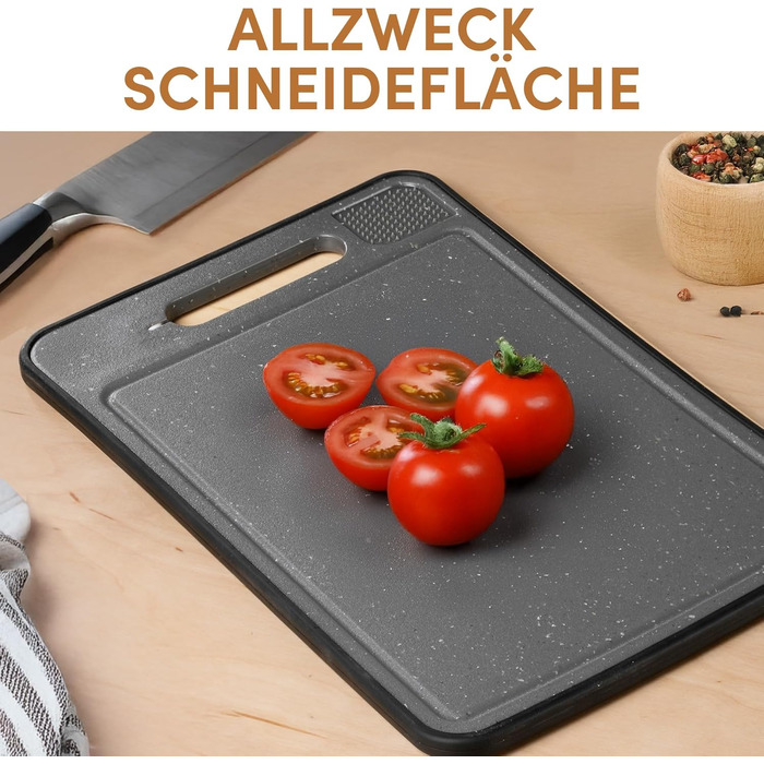 Дошка для розморожування та нарізання 36,5 x 25 см, сірий STONELINE