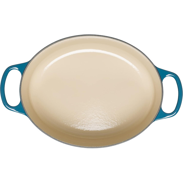 Жаровня 27 см с крышкой, глубокий бирюзовый Signature Le Creuset