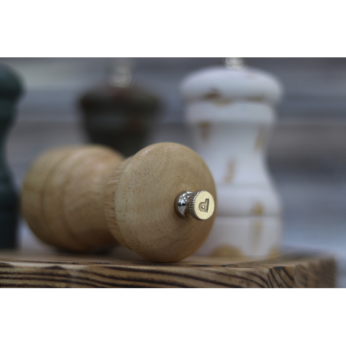 Млинок сіль-перець 10 см, світле дерево, GenWare