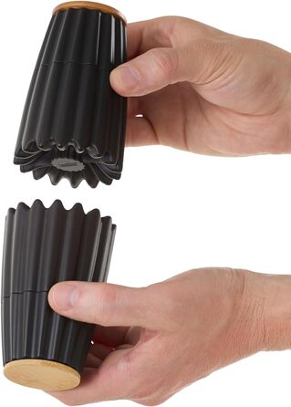 Мельница для перца и соли двойная магнитная, черная MagTwo AdHoc