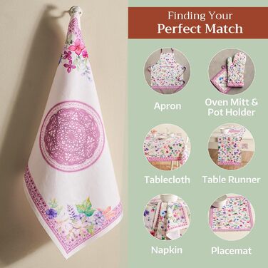 Набір з 3 багатоцільових кухонних рушників Maison d&39 Hermine Rural Christmas, 100 бавовна Барні рушники День подяки/Різдво (50 см x 70 см) (12 шт. - Шардон)