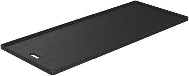 Високоякісна чавунна решітка для м&39яса та дрібних страв на грилі, брендування решітки, тарілку можна використовувати з обох боків, 45 x 24 см, для всіх моделей VIDERO з 2021 модельного року (VIDERO G3/G4 (до 2020 модельного року))