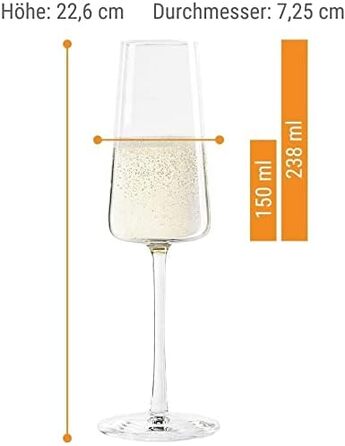 Набір з 18 келихів для шампанського, червоного та білого вина, Power Stölzle Lausitz