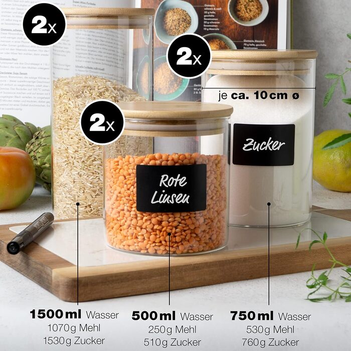 Набір ємностей для зберігання 6 предметів Moritz & Moritz