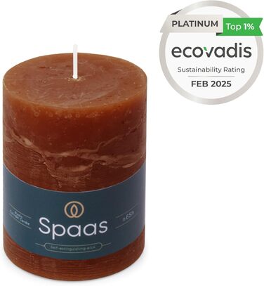 Свічки Spaas Rustic Pillar 80/110 мм 65 шт. - (Бордо)