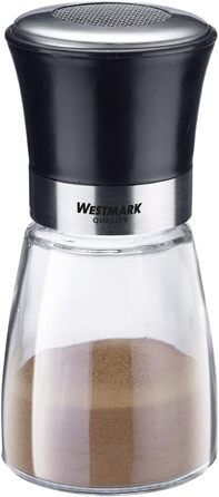 Дисплей Westmark, Вміст 6 дозаторів, Ємність 190 мл кожен, Скло/Нержавіюча сталь/Пластик, Прозорий/Чорний/Сріблястий, 63592611 (Шейкери для цукрової пудри, , прозорі/чорні/сріблясті)