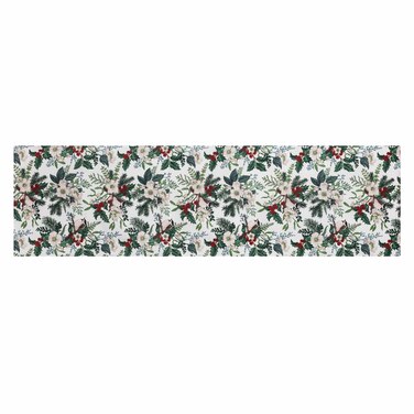 ARDESTO Ранер Happy Holidays 40х140см, 90% поліестер, 10% бавовна, зелений гостролист