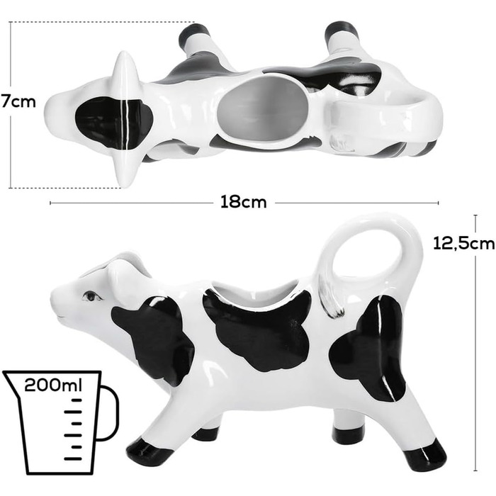 Ковші для молока у формі корови 200 мл Vilde