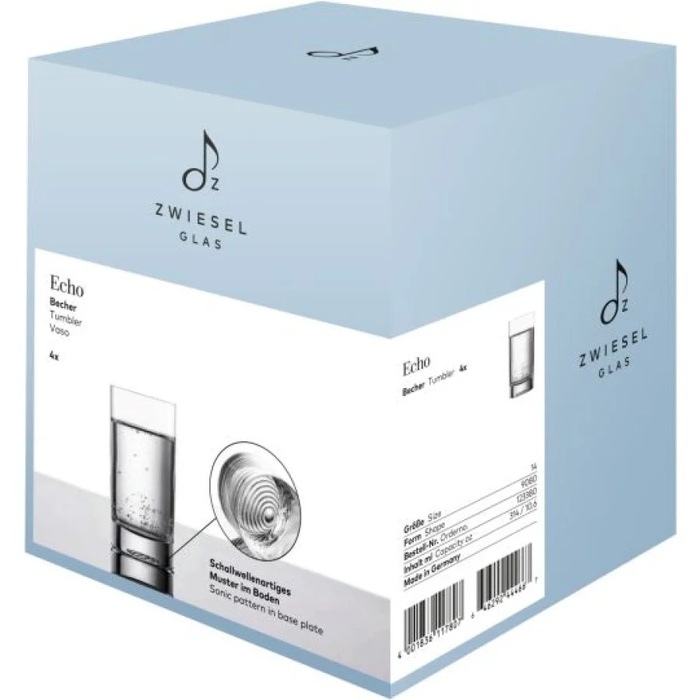 Стакан для воды, набор 4 предмета, Echo Zwiesel Glas