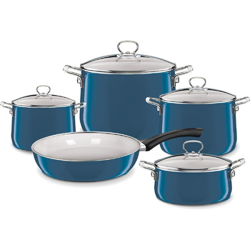 Емальований набір посуду 9 предметів Nouvelle Riess