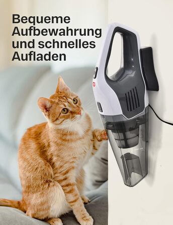 Портативний ручний пилосос, потужний 70 Вт білий Portutif