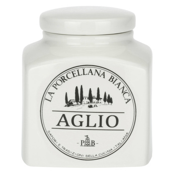 Банка для чеснока фарфор 500 мл La Porcellana Bianca