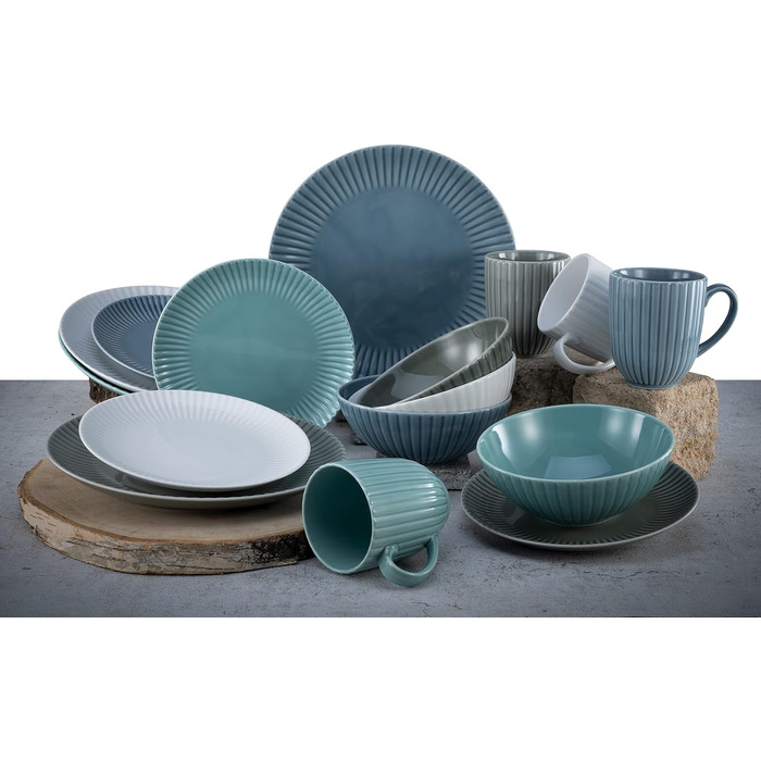 Набор посуды на 4 персоны, 16 предметов, Allegra Creatable