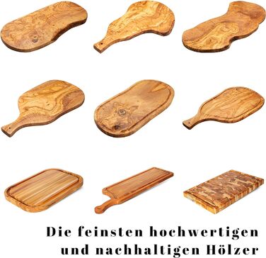 Обробна дошка для їжі 4 шт. 28 см з ручкою Erreke