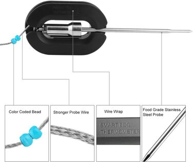 Набор из 4 датчиков для термометра EasyBBQ