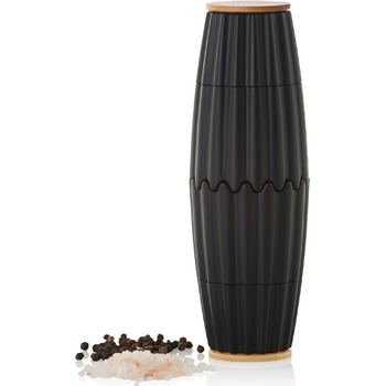 Млин для перцю та солі подвійний магнітний, чорний MagTwo AdHoc