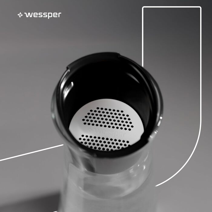 Стеклянный графин для фильтрации воды 1 л Wessper