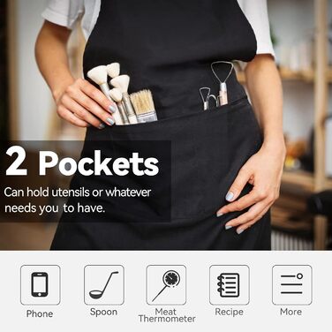 Кухонные фартуки 2 шт 69 х 85 см черный Riqiaqia